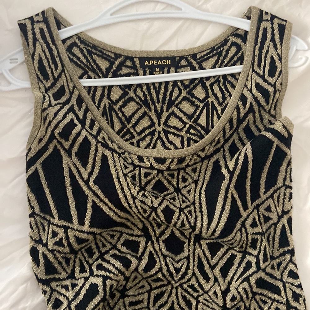 A.Peach Mini Dress - Picture 2 of 3